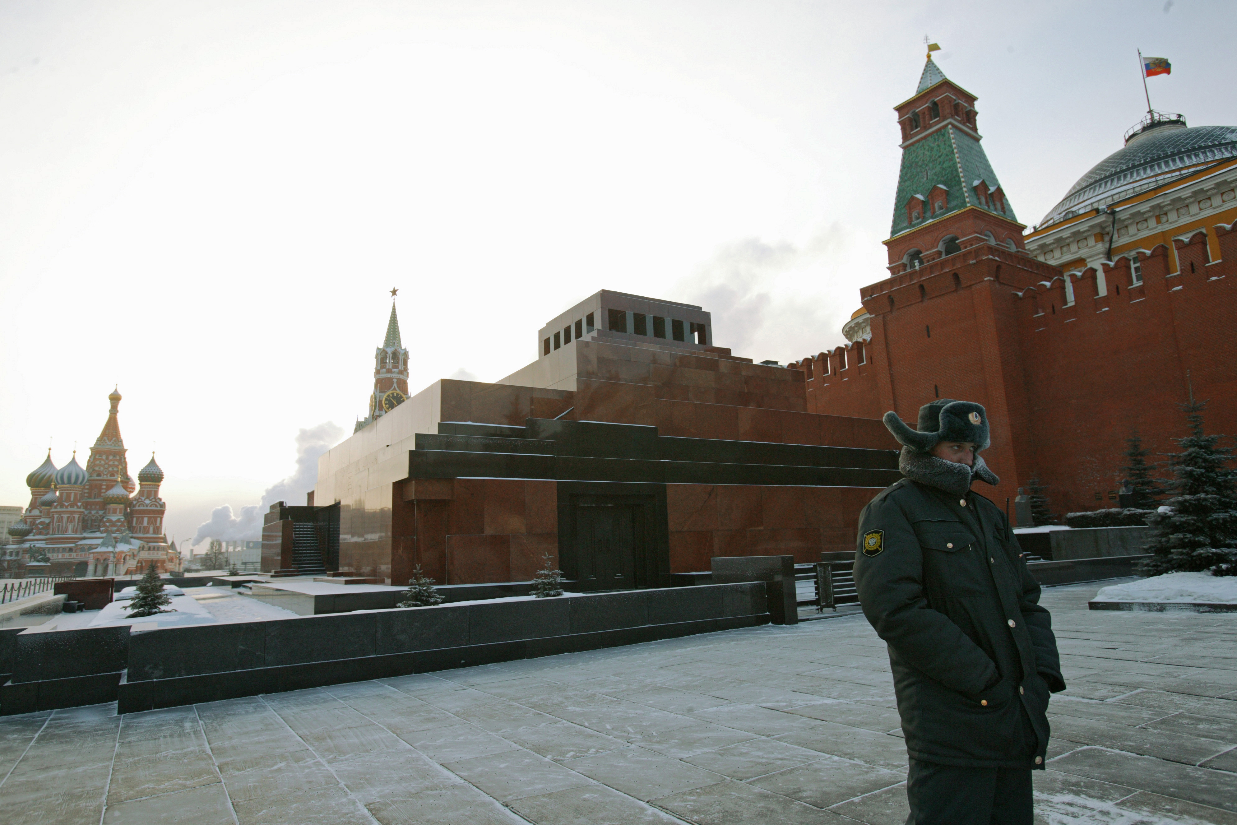 Мавзолей Ленина внутри на красной площади